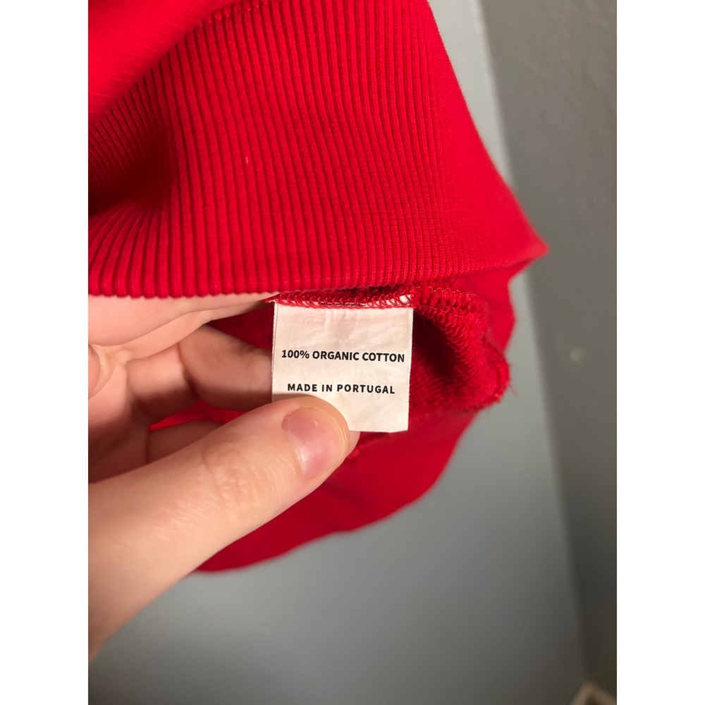 Lingua Franca Madam President Red Organic Cotton Sweatshirt Size Small - Picture 7 of 8